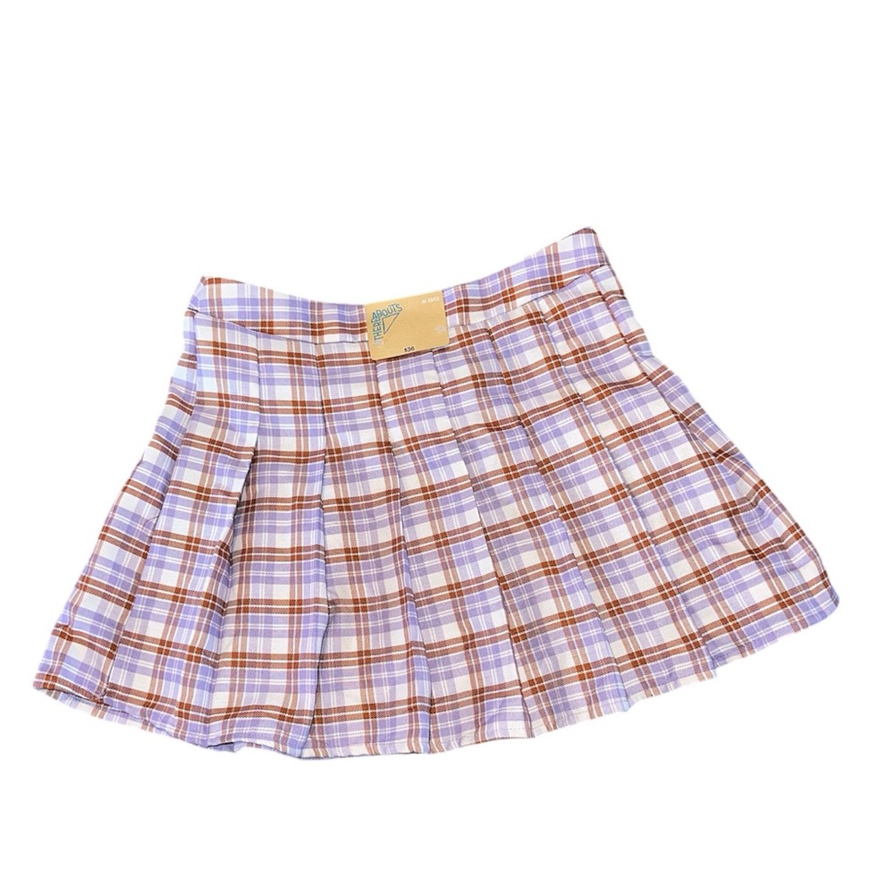 Plaid Pleated Skirt